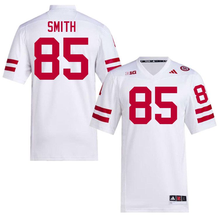 Men #85 Keelan Smith Nebraska Cornhuskers College Football Jerseys Stitched Sale-White